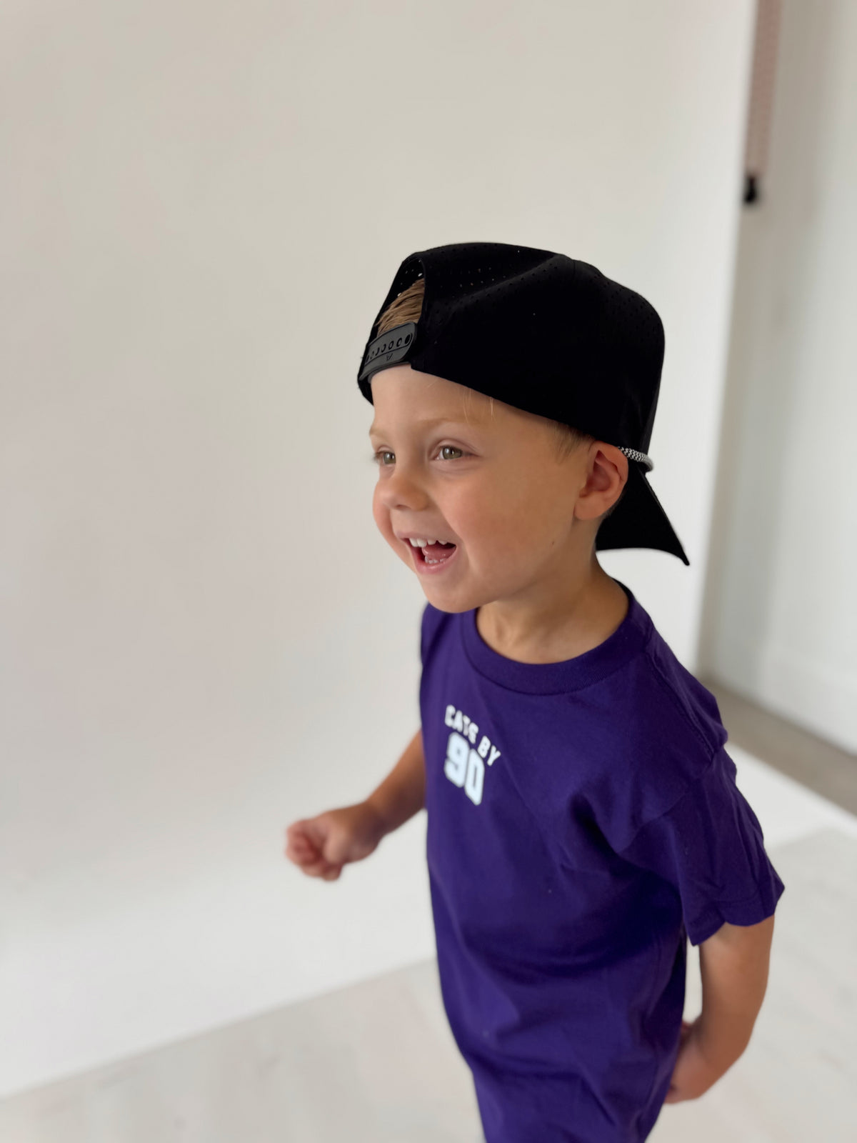 CATS BY 90 PURPLE STAPLE- TODDLER + YOUTH TEE