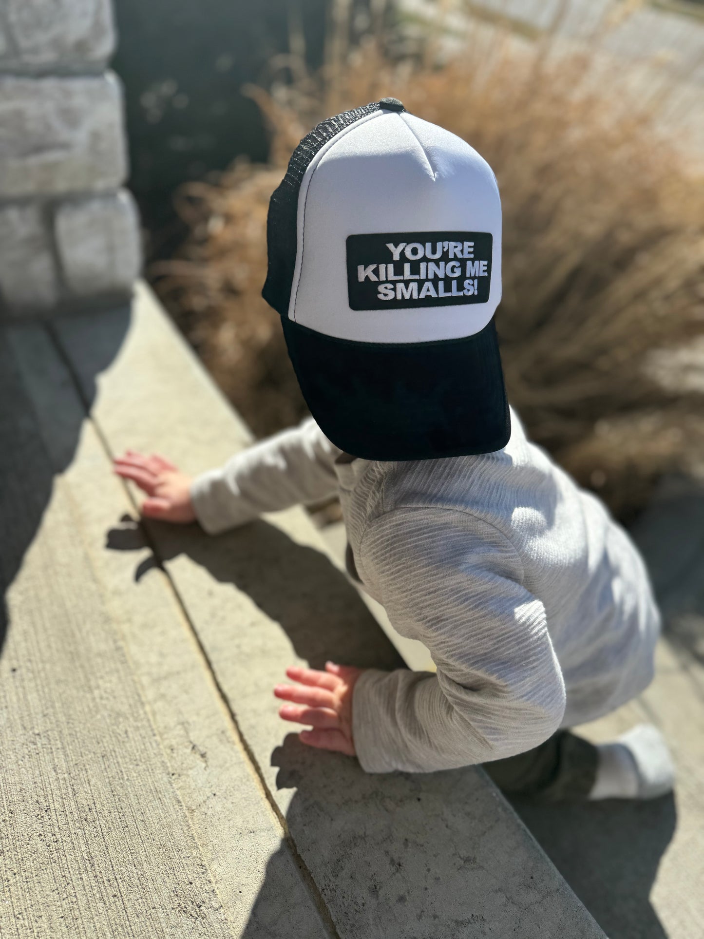 KILLING ME SMALLS PATCH TRUCKER HAT