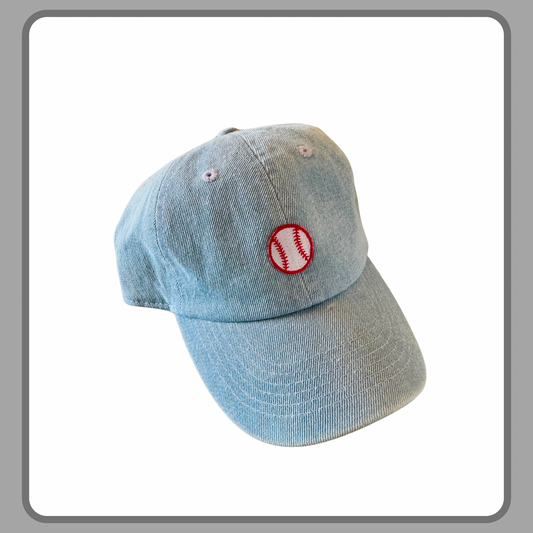 DENIM BASEBALL PATCH CAP