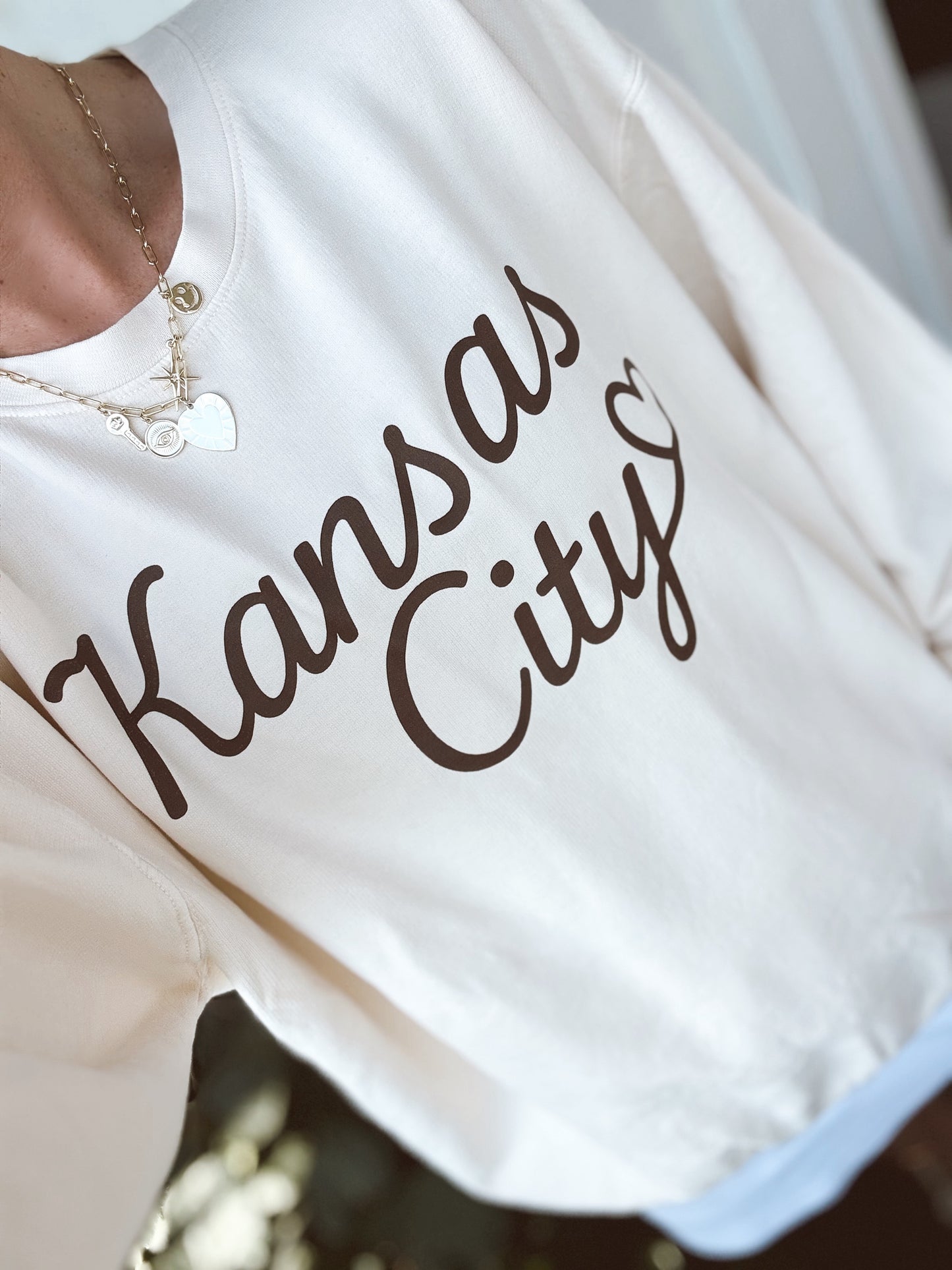 KANSAS CITY HEART NEUTRALS— ADULT CREWNECK