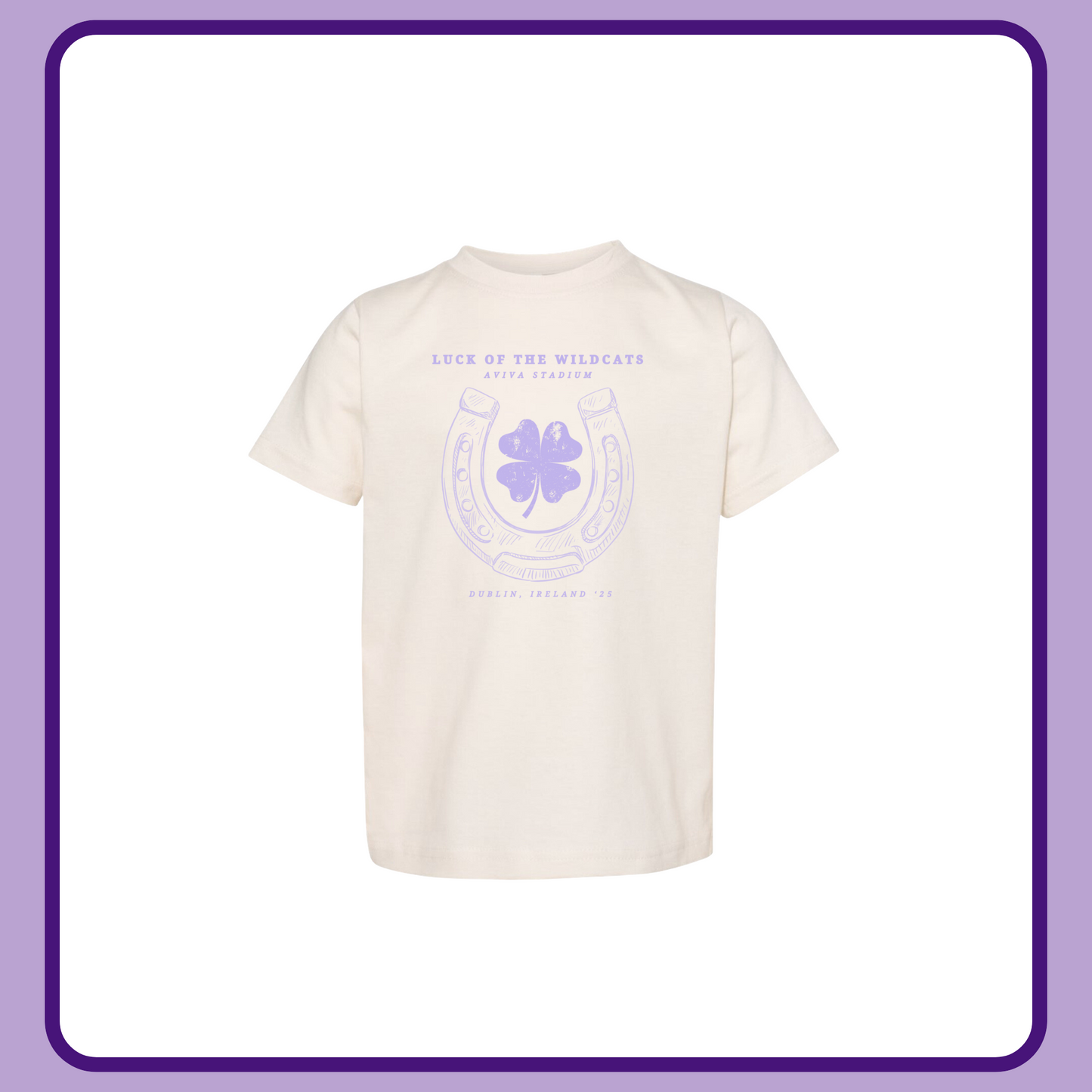 LUCK OF THE WILDCATS NATURAL— INFANT ONESIE + TODDLER/YOUTH TEE