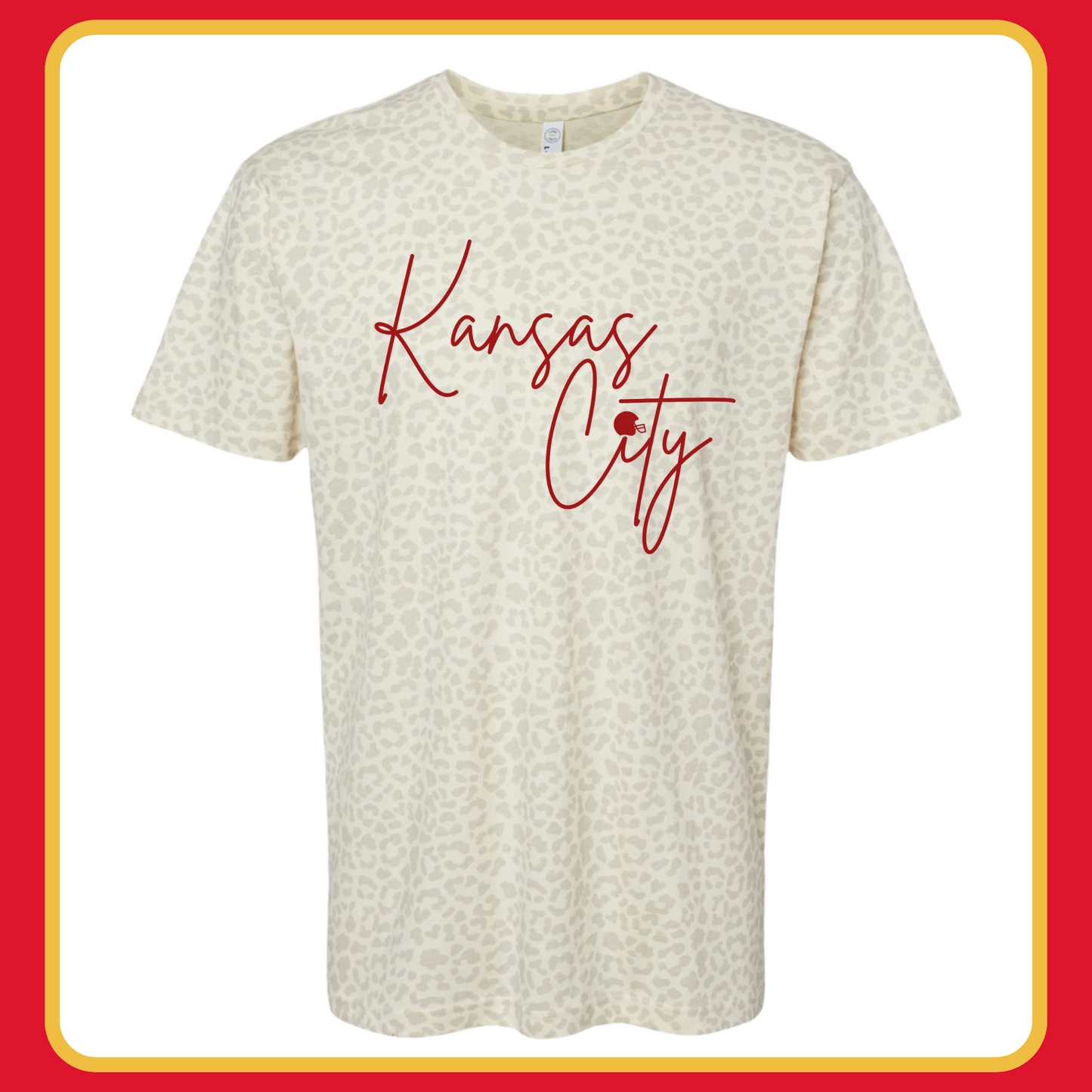 CHEETAH CHIEFS CURSIVE—ADULT TEE