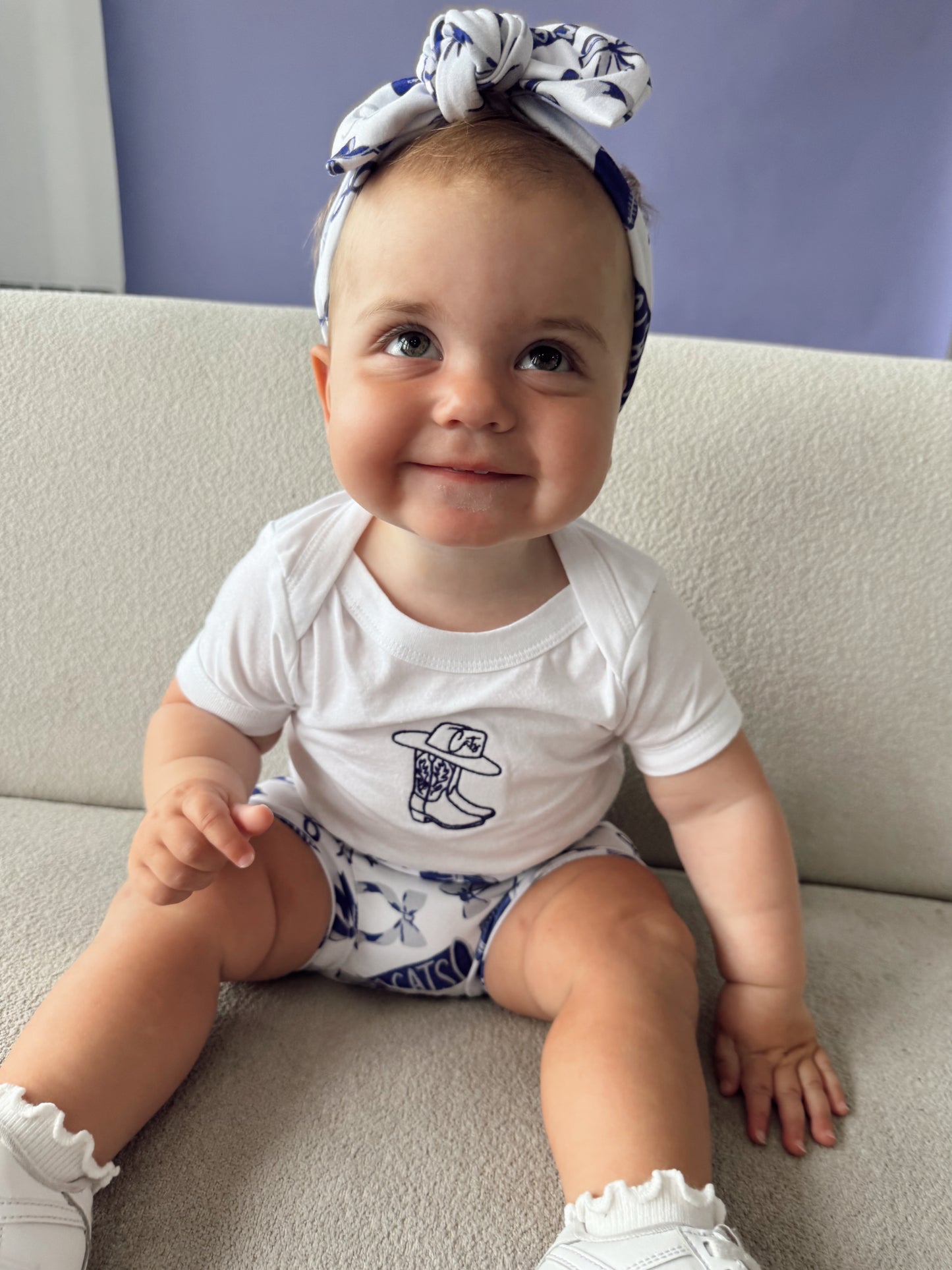(PREORDER) COWGIRL CATS EMBROIDERED—INFANT ONESIE + TODDLER/YOUTH TEE