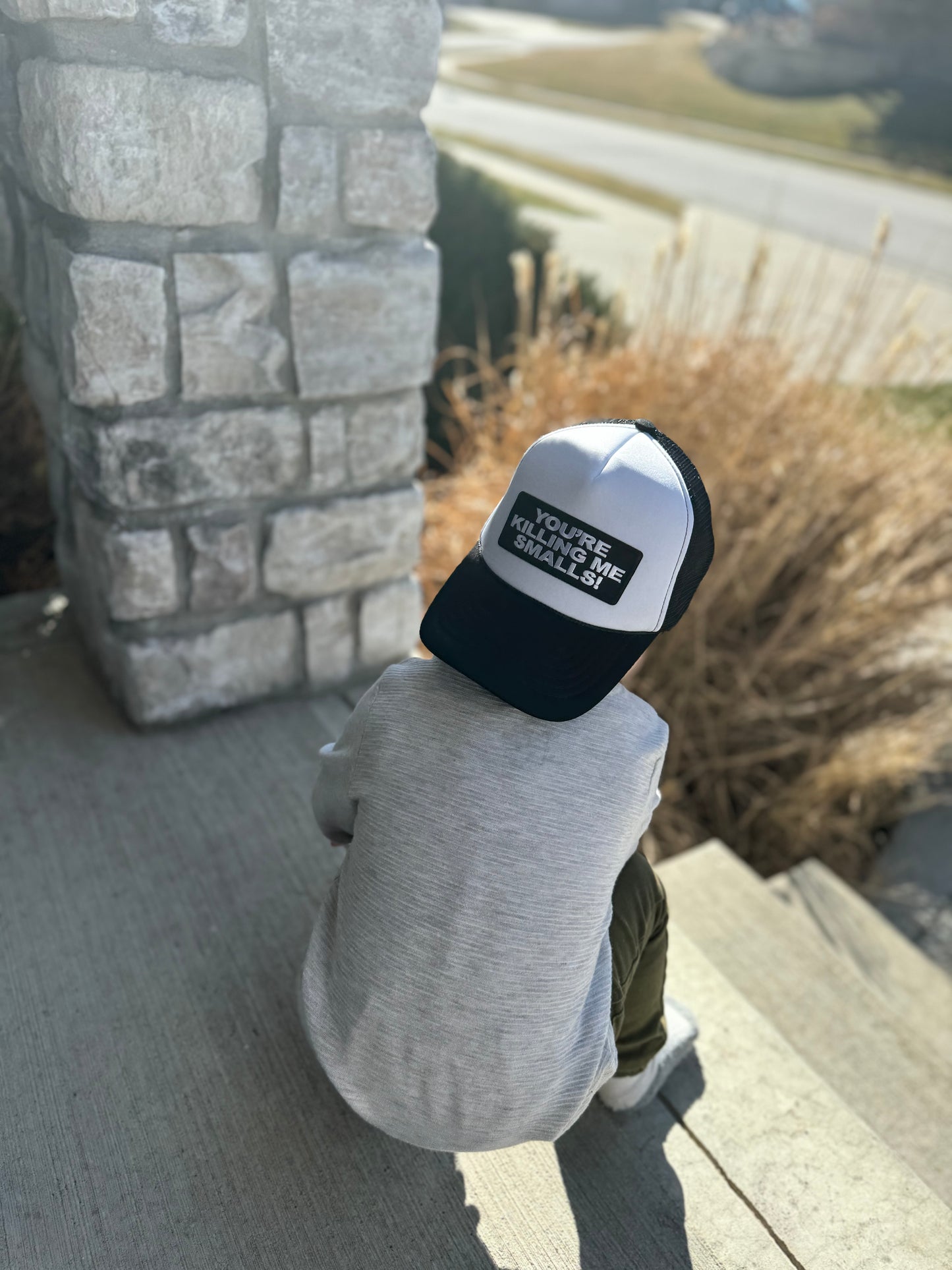 KILLING ME SMALLS PATCH TRUCKER HAT