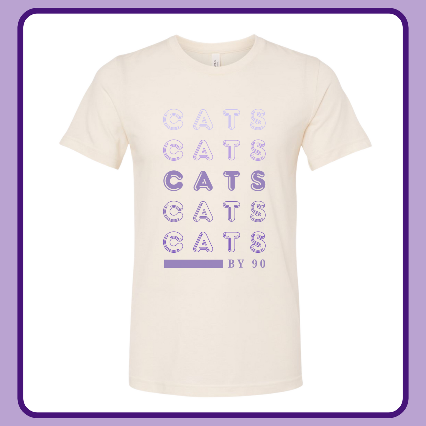 CATS BY 90—ADULT TEE