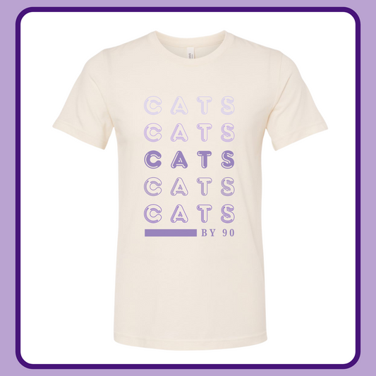 CATS BY 90—ADULT TEE
