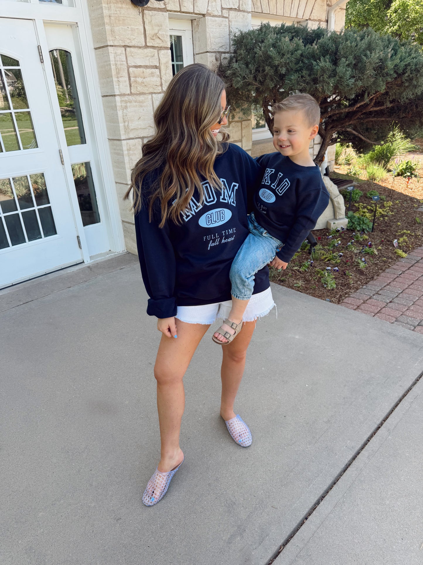 KID CLUB - INFANT FLEECE ONESIE + TODDLER/YOUTH CREWNECK