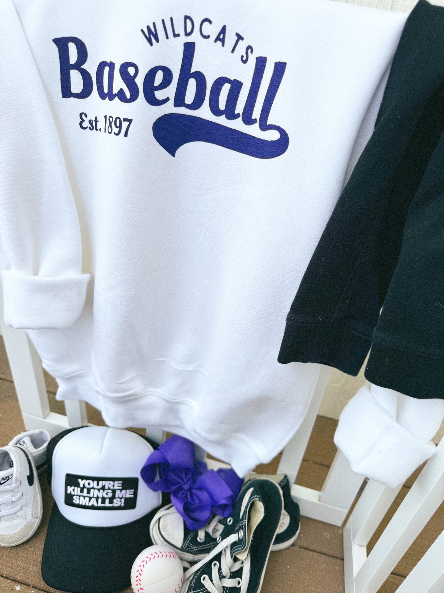 WILDCATS BASEBALL JERSEY CREWNECK
