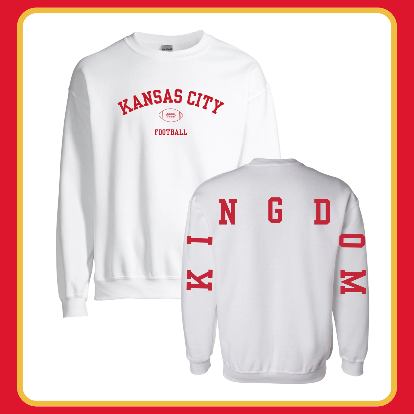 KANSAS CITY VARSITY —ADULT CREWNECK