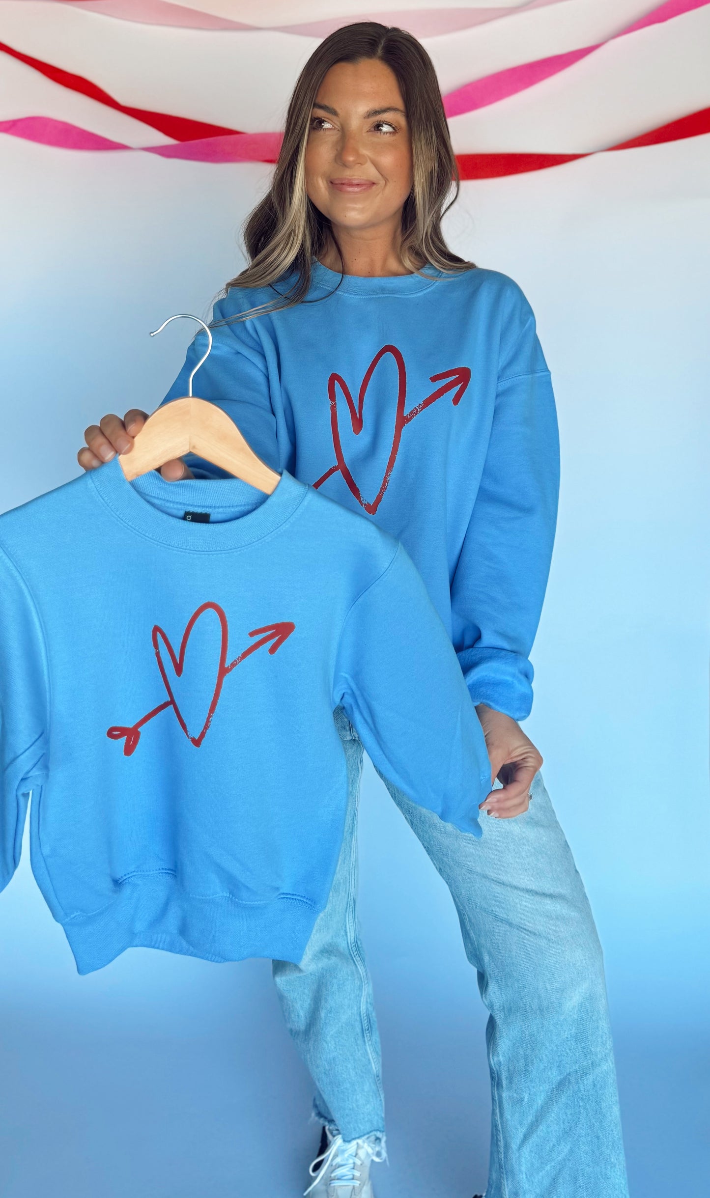 CUPID IN THE CLOUDS—ADULT CREWNECK