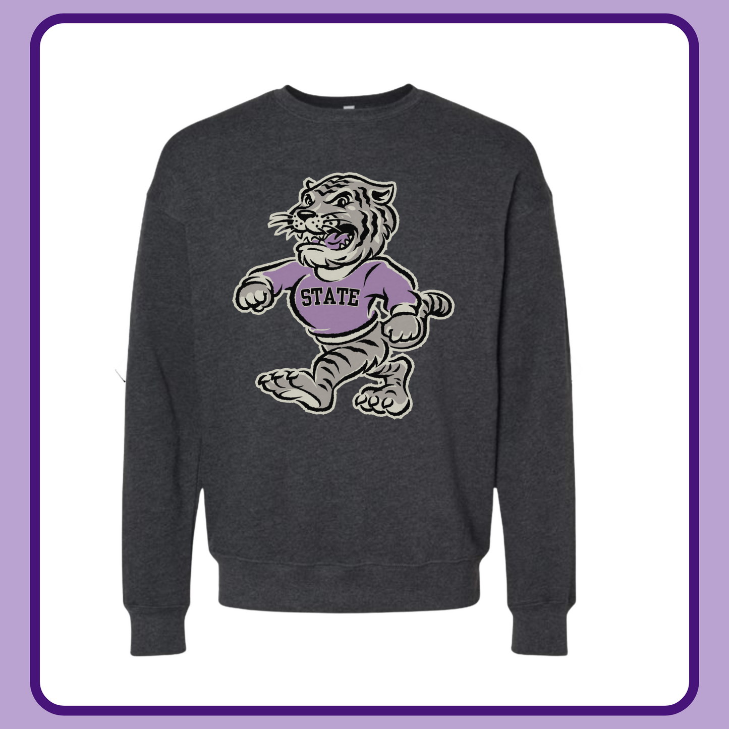 VINTAGE WILDCAT VIBES-ADULT CREWNECK