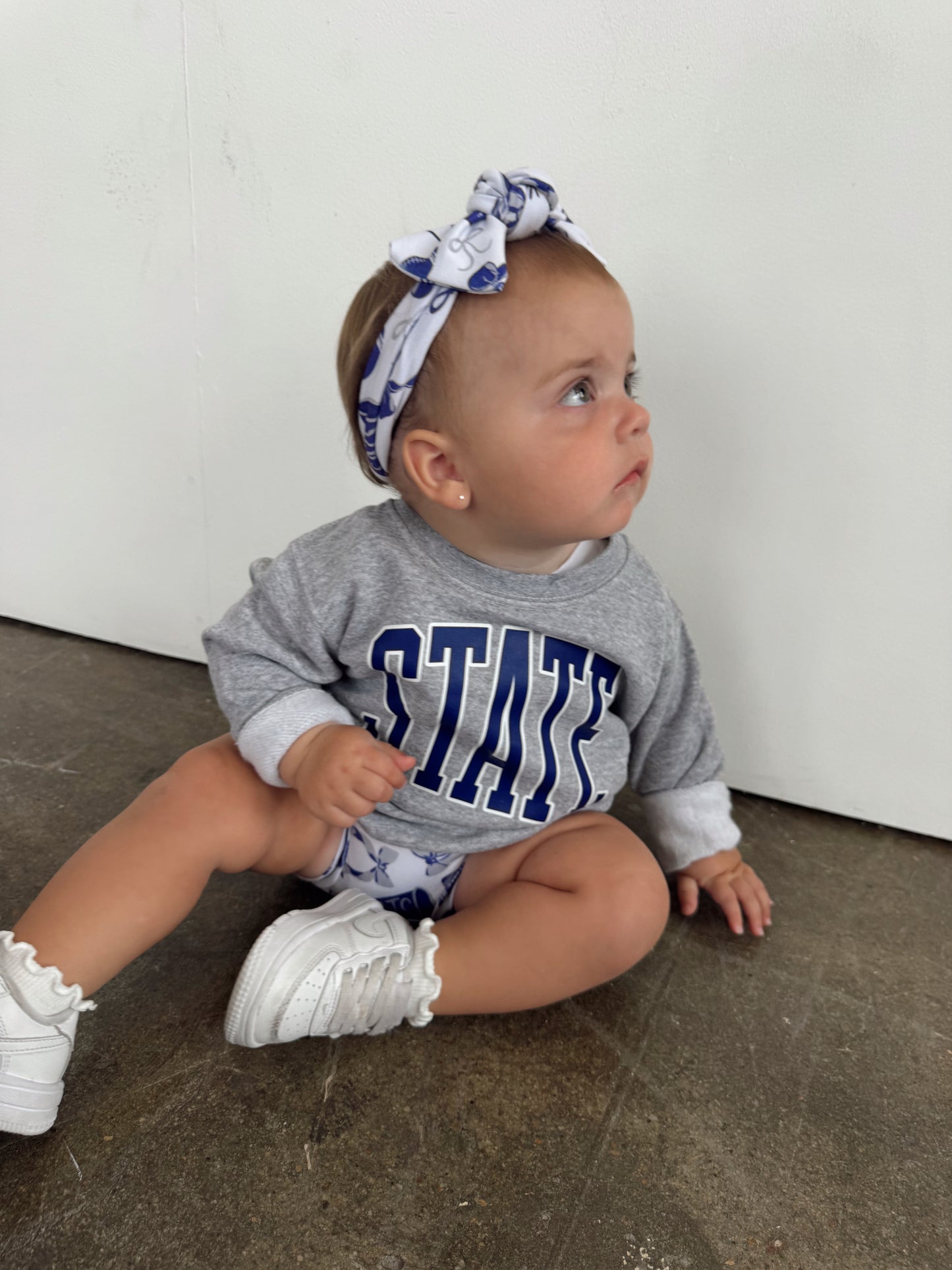 STATE— INFANT FLEECE JUMPSUIT + TODDLER/YOUTH CREWNECK