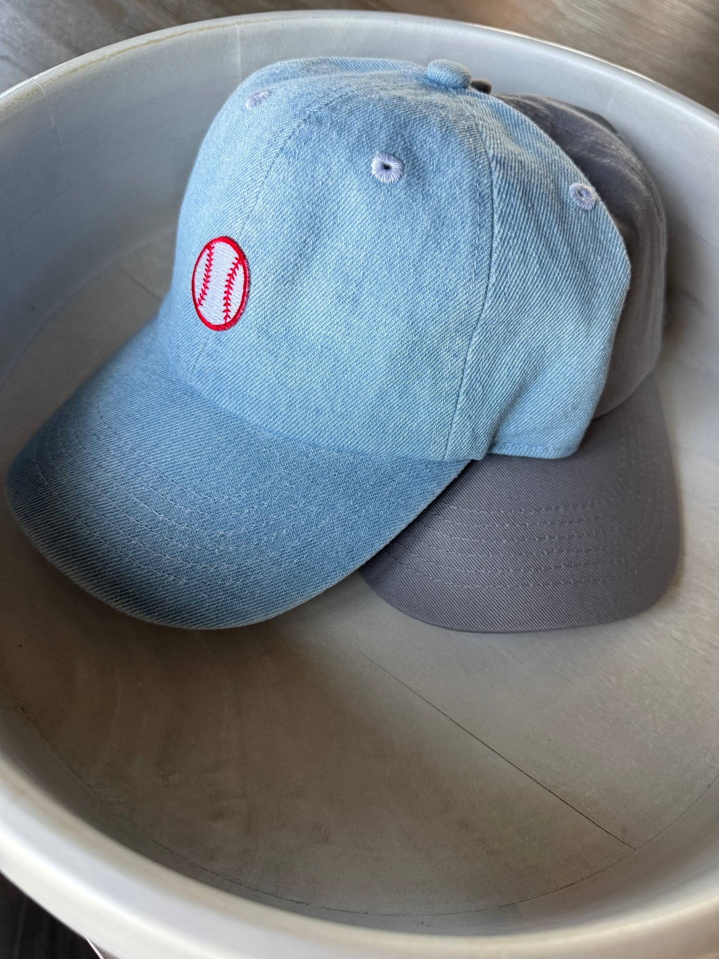 DENIM BASEBALL PATCH CAP