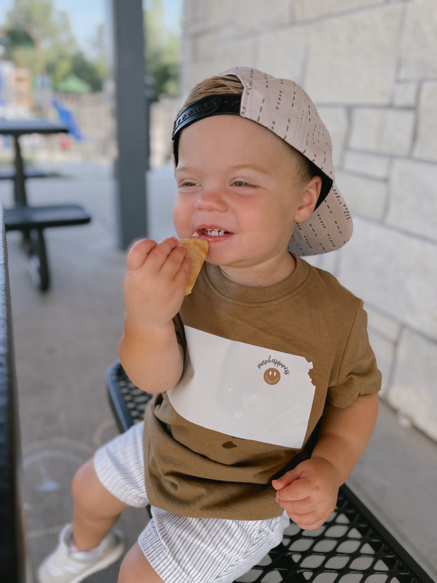 MANHAPPINESS, KS ONESIE/TEE