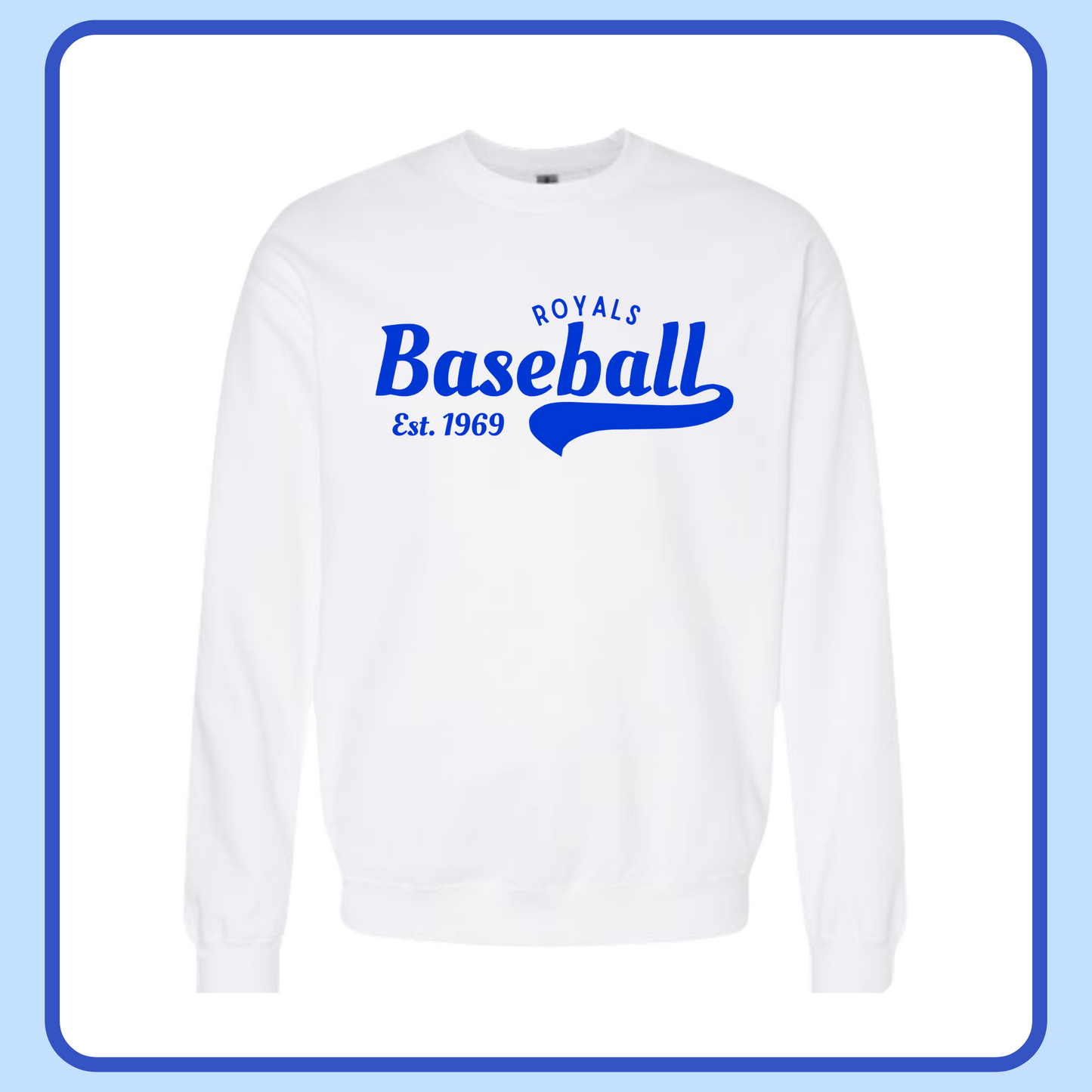 ROYALS BASEBALL JERSEY CREW— ADULT
