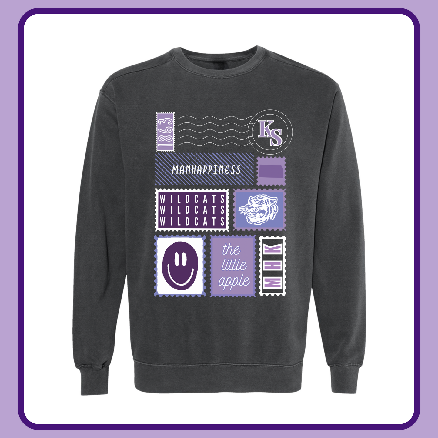 KSU STAMPS— ADULT CREWNECK