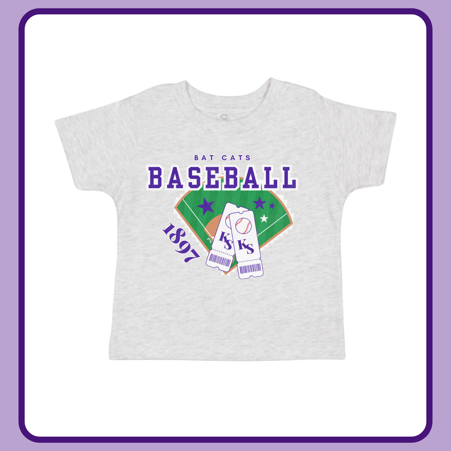 BAT CATS FIELD OF DREAMS ONESIE/TEE
