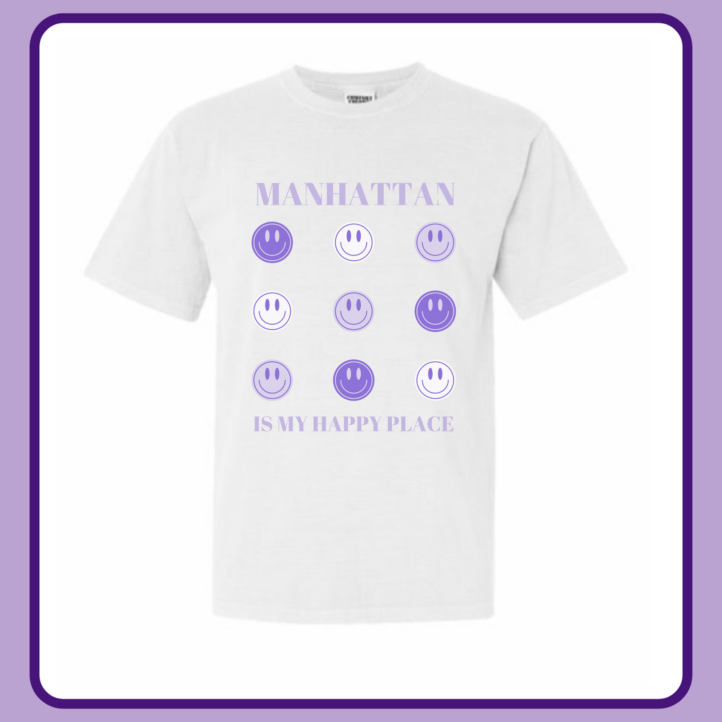 MANHATTAN IS MY HAPPY PLACE—ADULT TEE