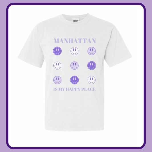 MANHATTAN IS MY HAPPY PLACE—ADULT TEE