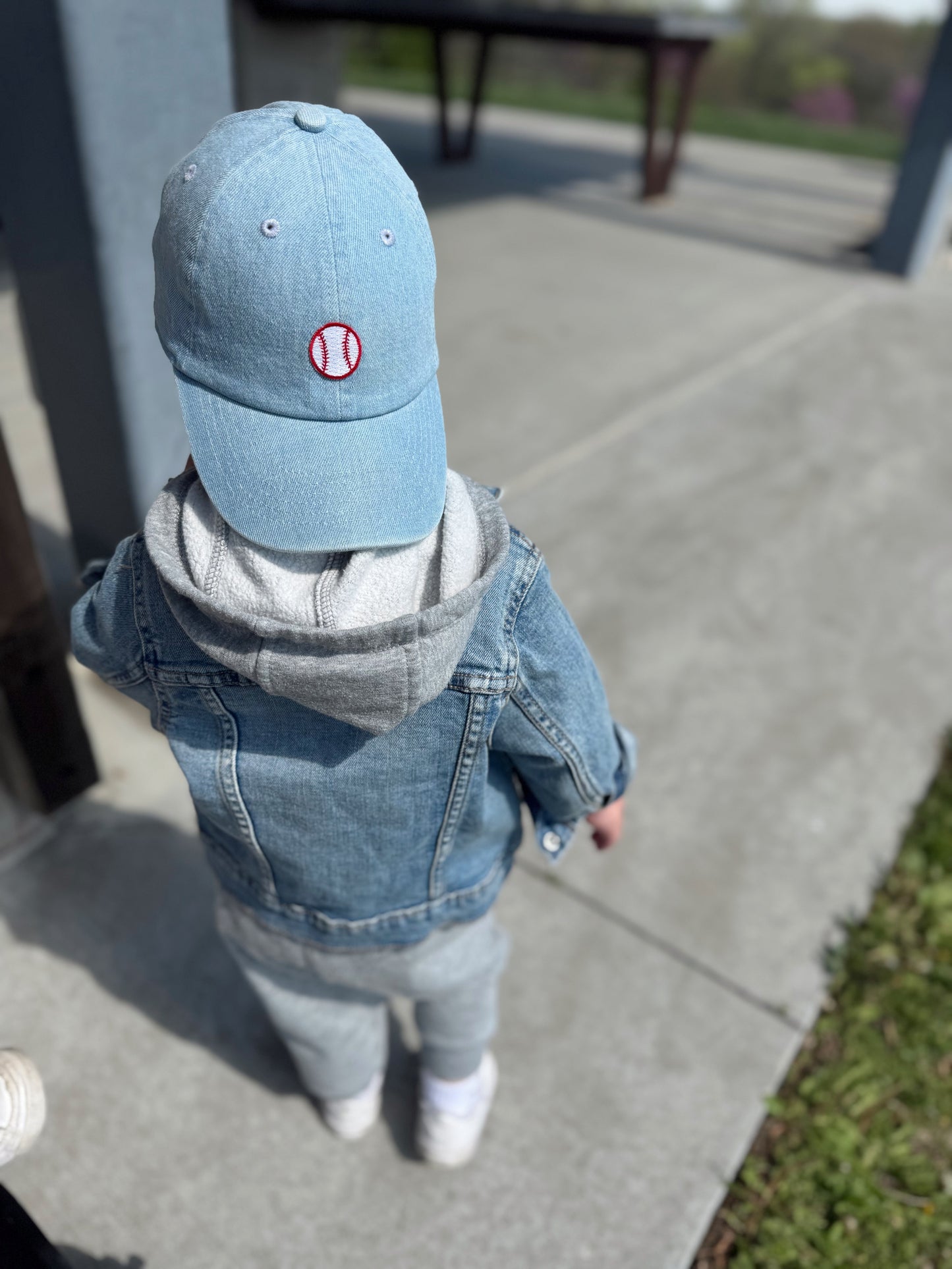 DENIM BASEBALL PATCH CAP