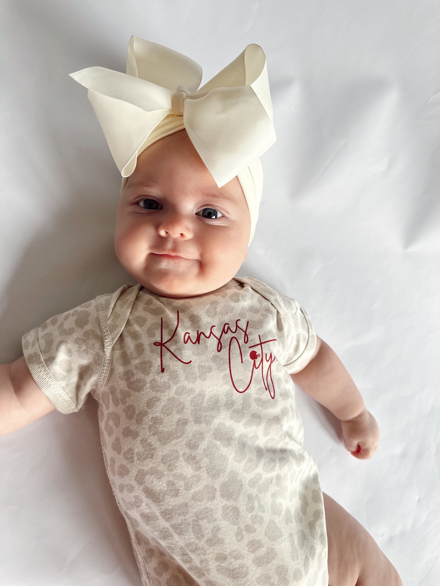 CHEETAH CHIEFS CURSIVE ONESIE/TEE