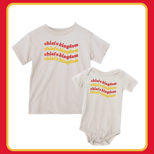 GROOVY CHIEFS KINGDOM ONESIE/TEE