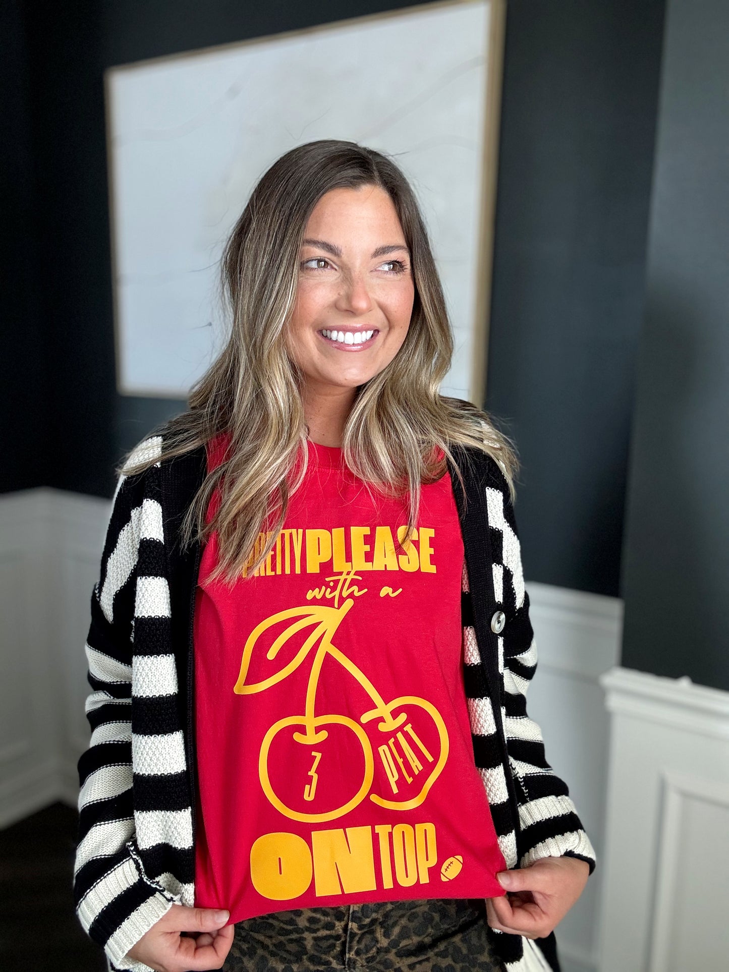 PRETTY PLEASE WITH A 3 PEAT— ADULT TEE