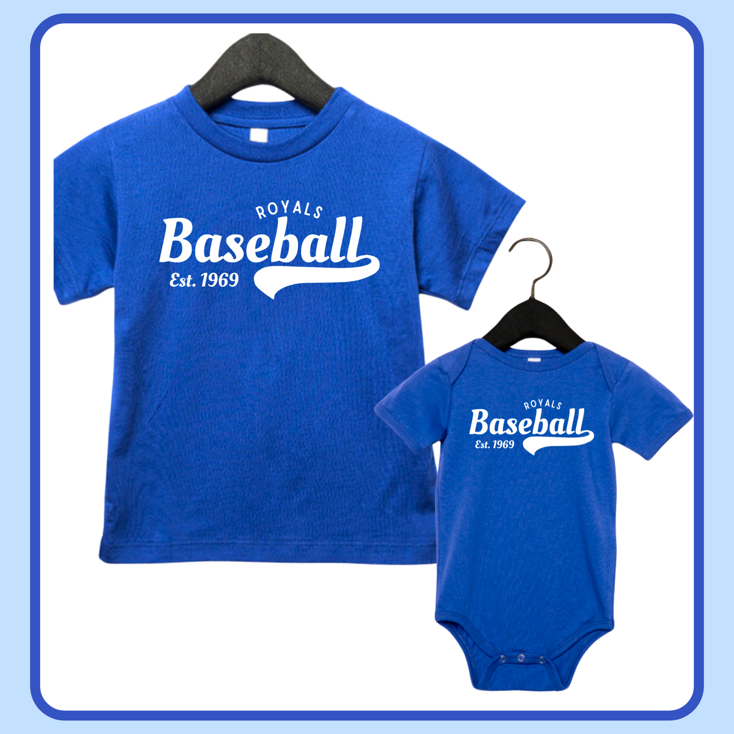 ROYALS BASEBALL JERSEY ONESIE/TEE