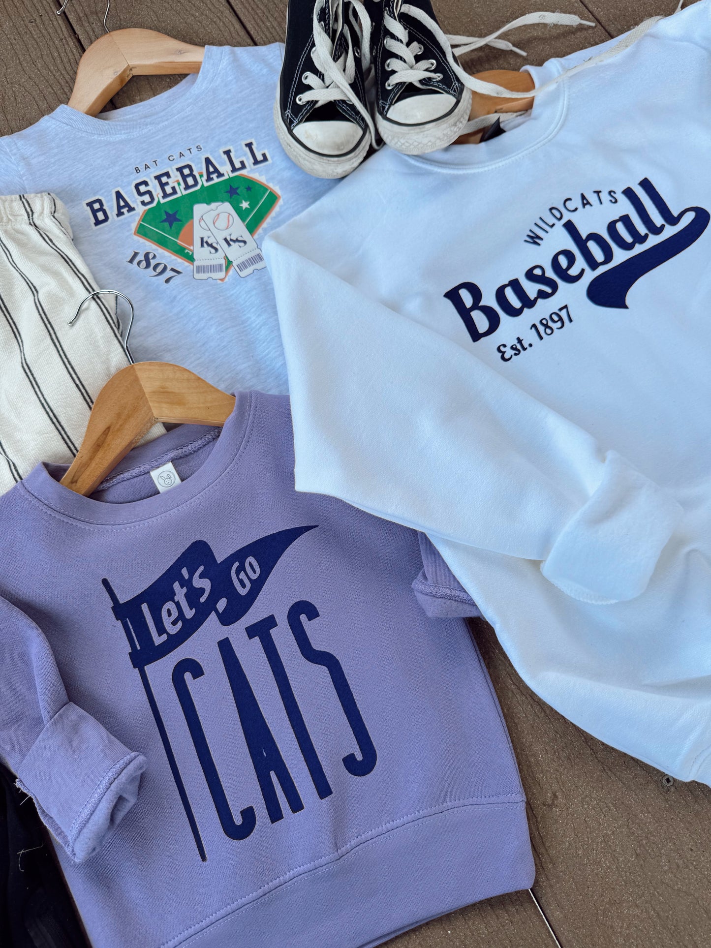WILDCATS BASEBALL JERSEY CREWNECK