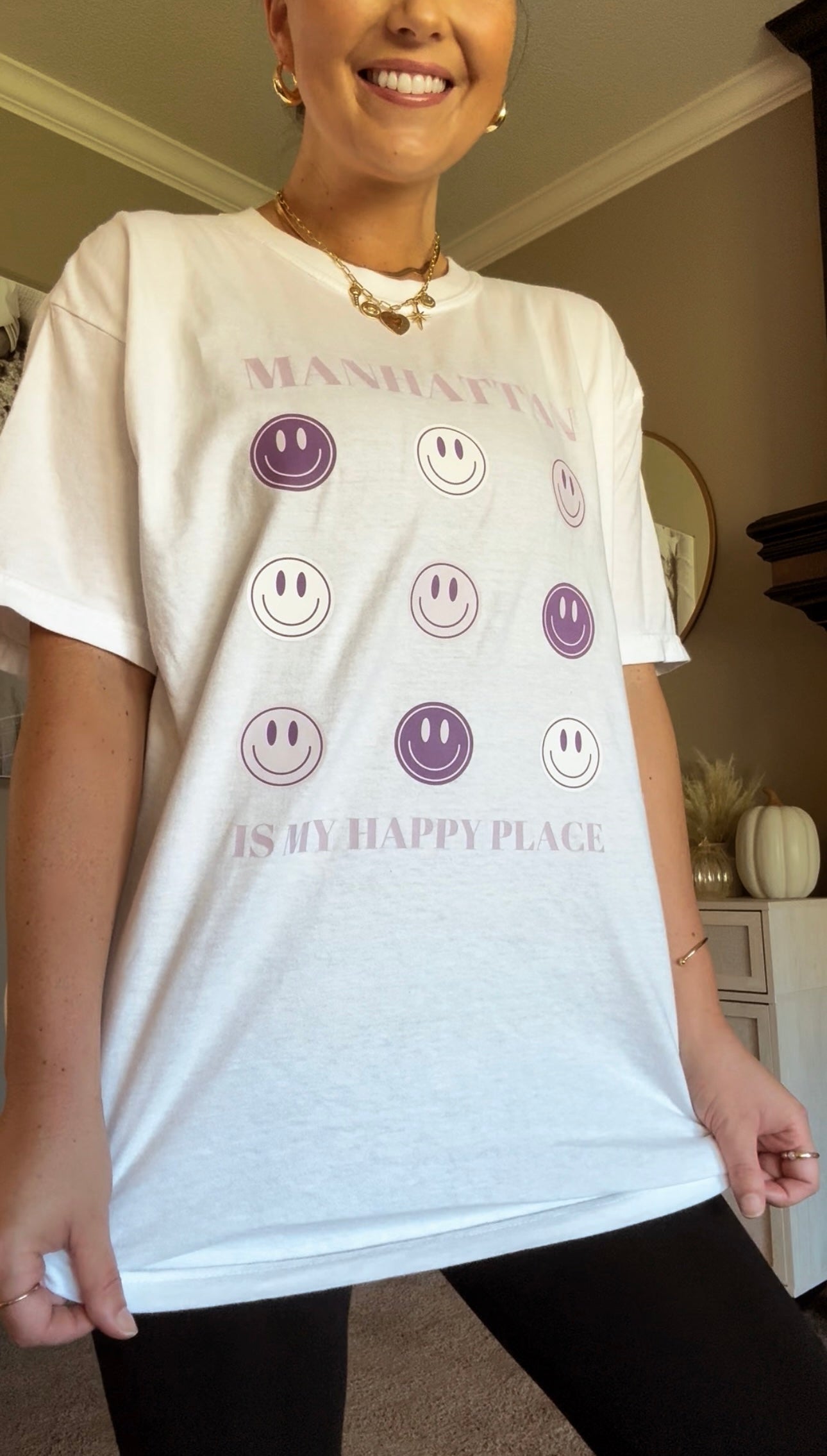 MANHATTAN IS MY HAPPY PLACE—ADULT TEE