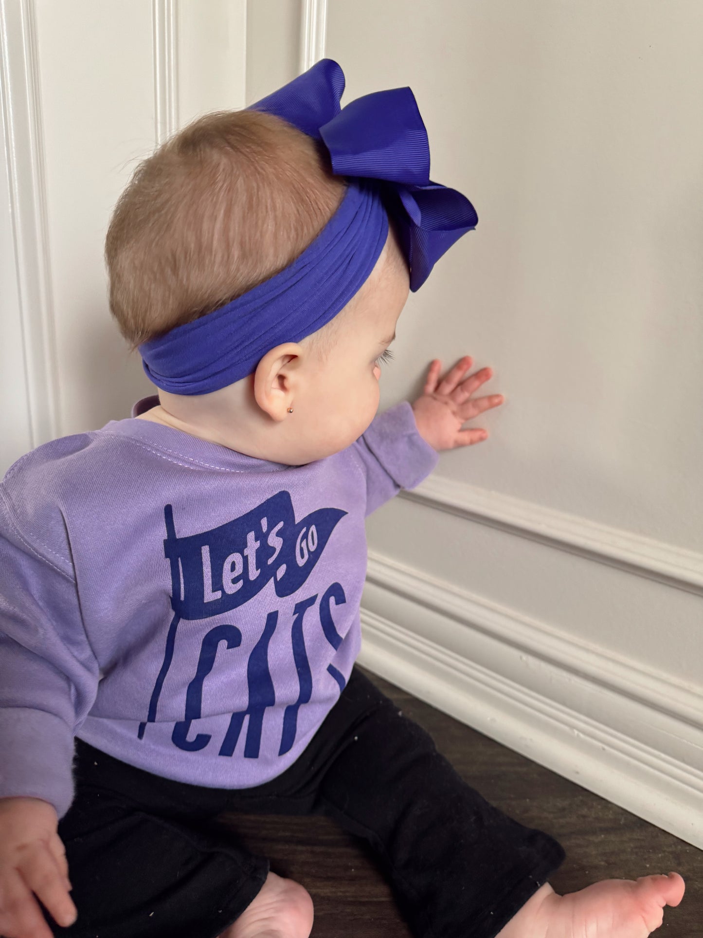 LET’S GO CATS LAVENDER CREWNECK