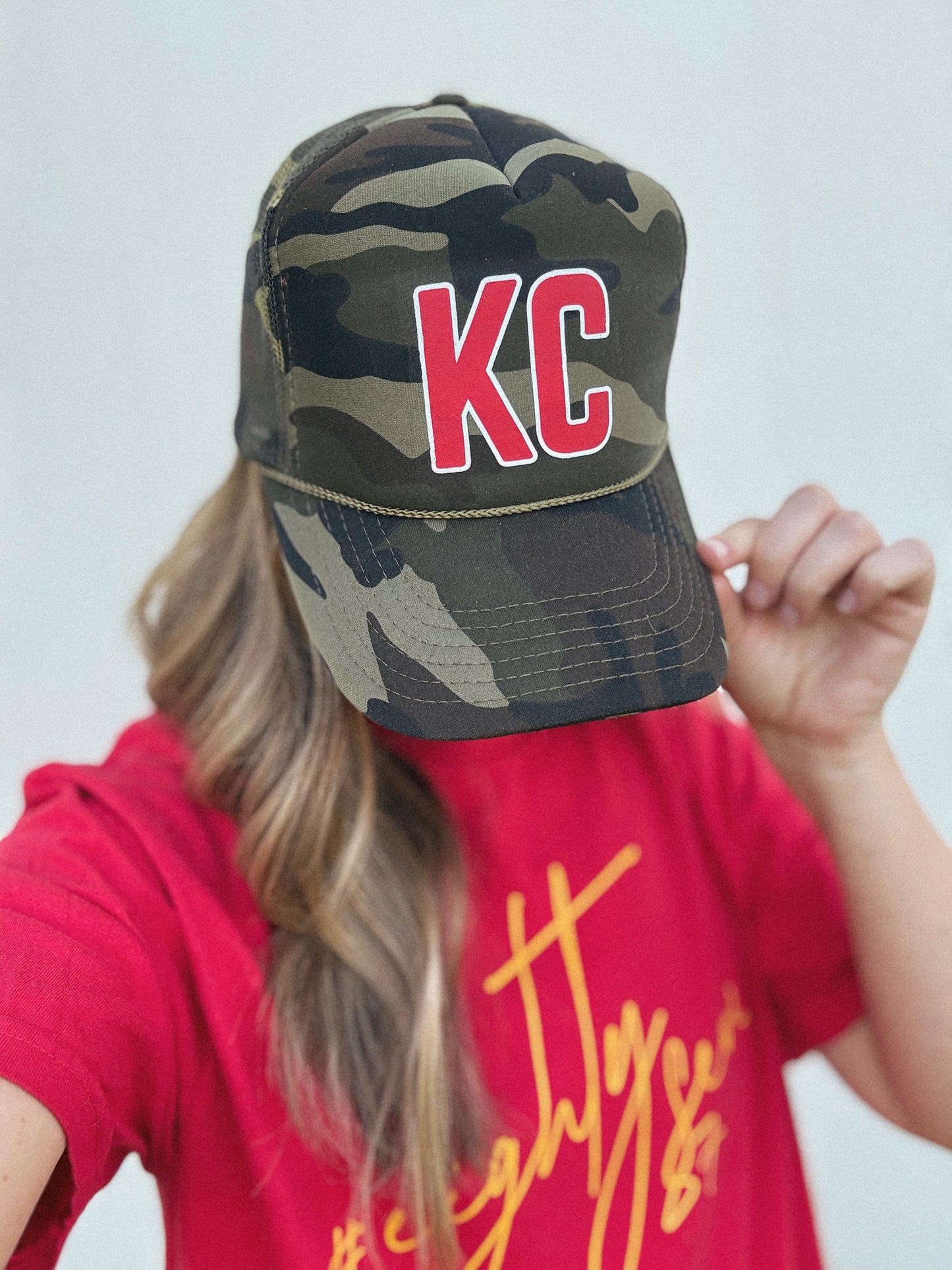 KC Camo—Adult Trucker Hat