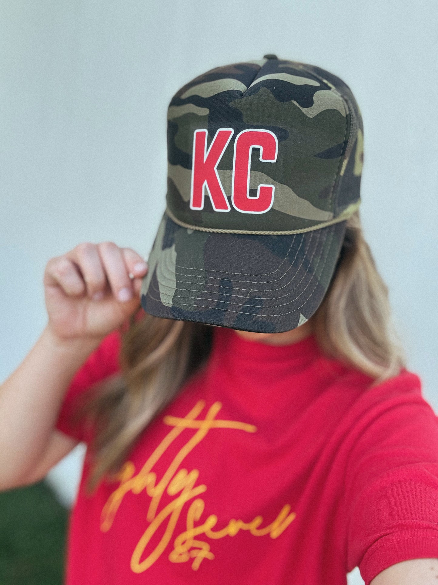 KC Camo—Adult Trucker Hat