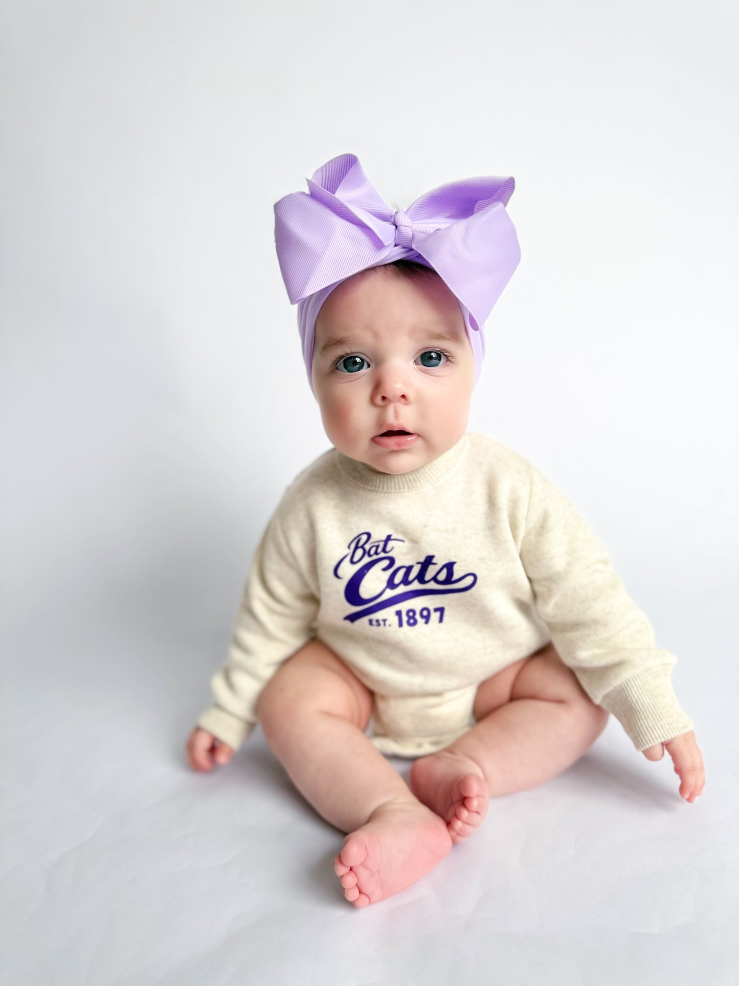 NEUTRAL BAT CATS- INFANT FLEECE ONESIE+ TODDLER/ YOUTH CREWNECK