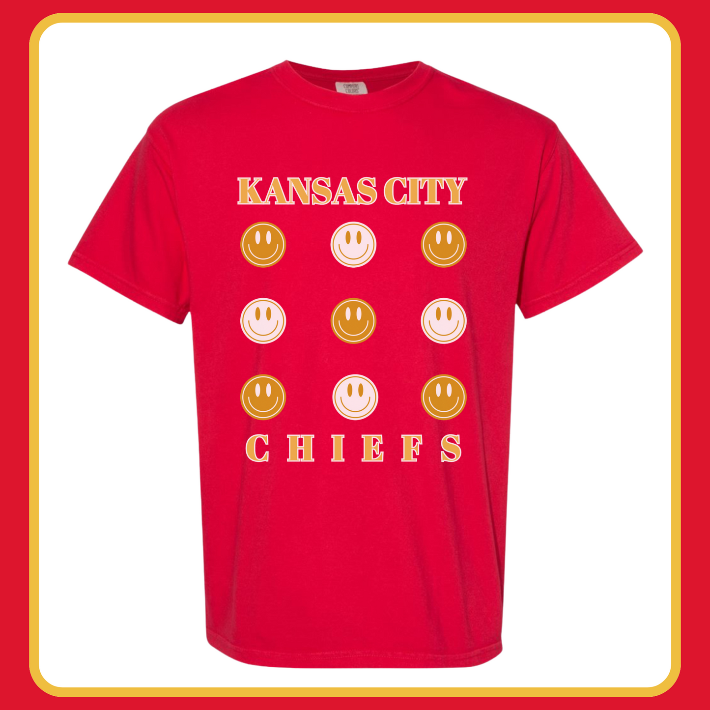 KANSAS CITY SMILEY—ADULT TEE