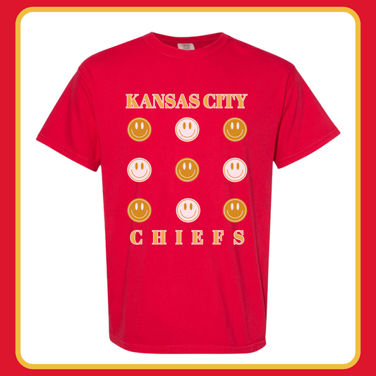 KANSAS CITY SMILEY—ADULT TEE