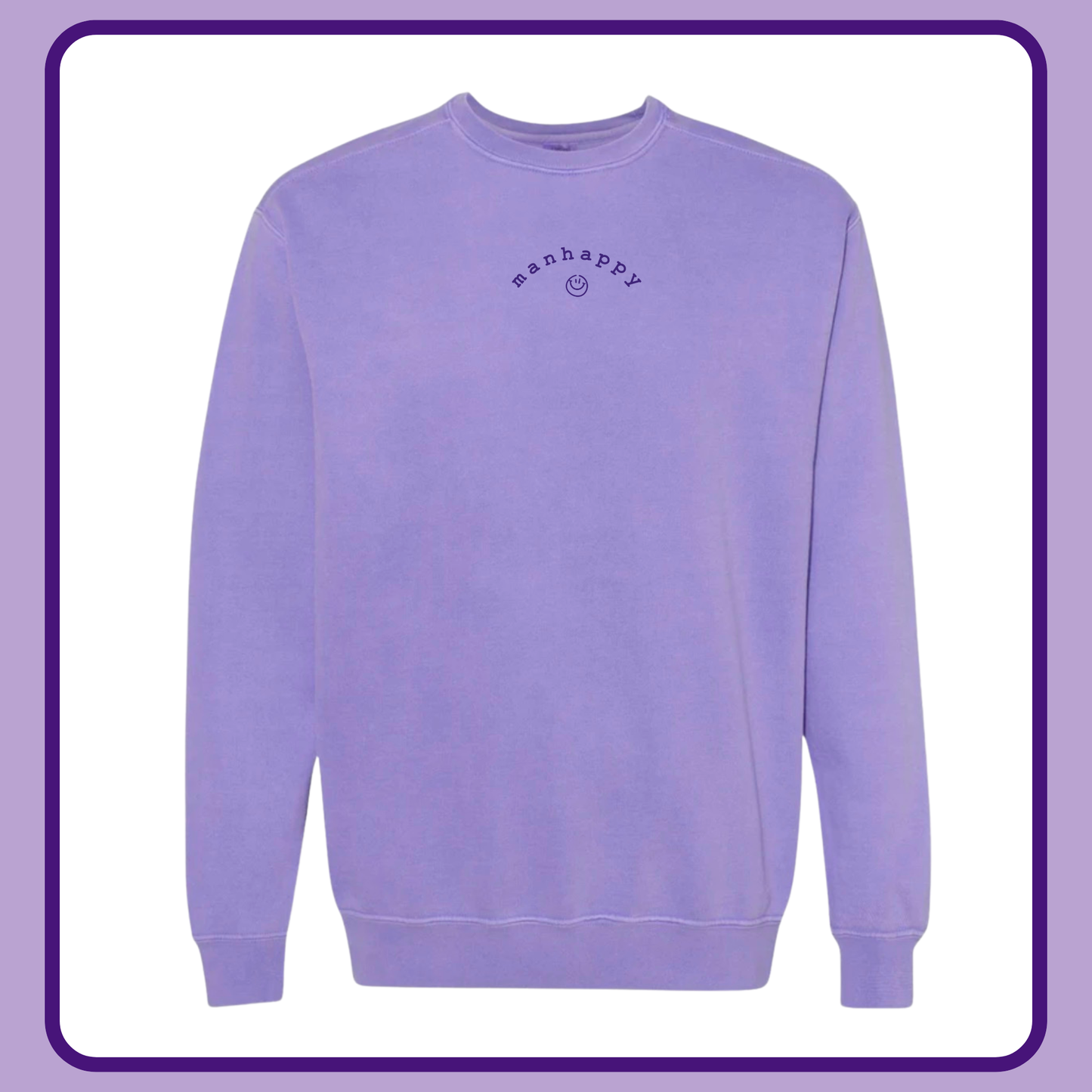 (READY TO SHIP) MANHAPPY EMBROIDERED CREWNECK -TODDLER+ ADULT