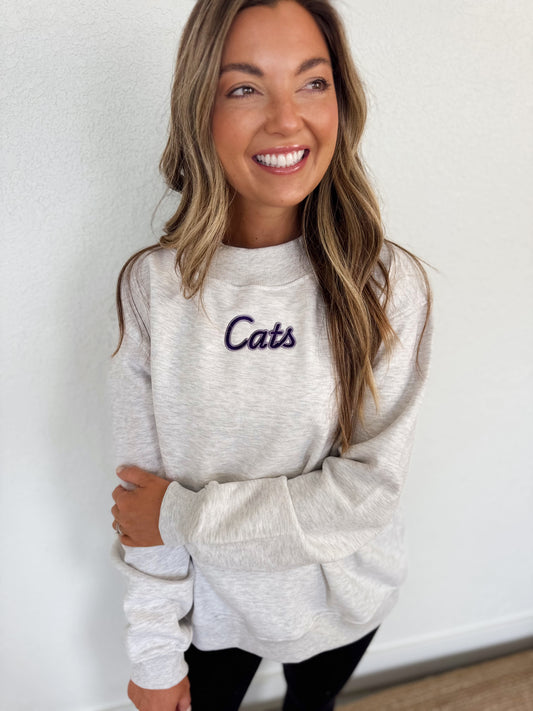 ADULT CATS MOCK NECK