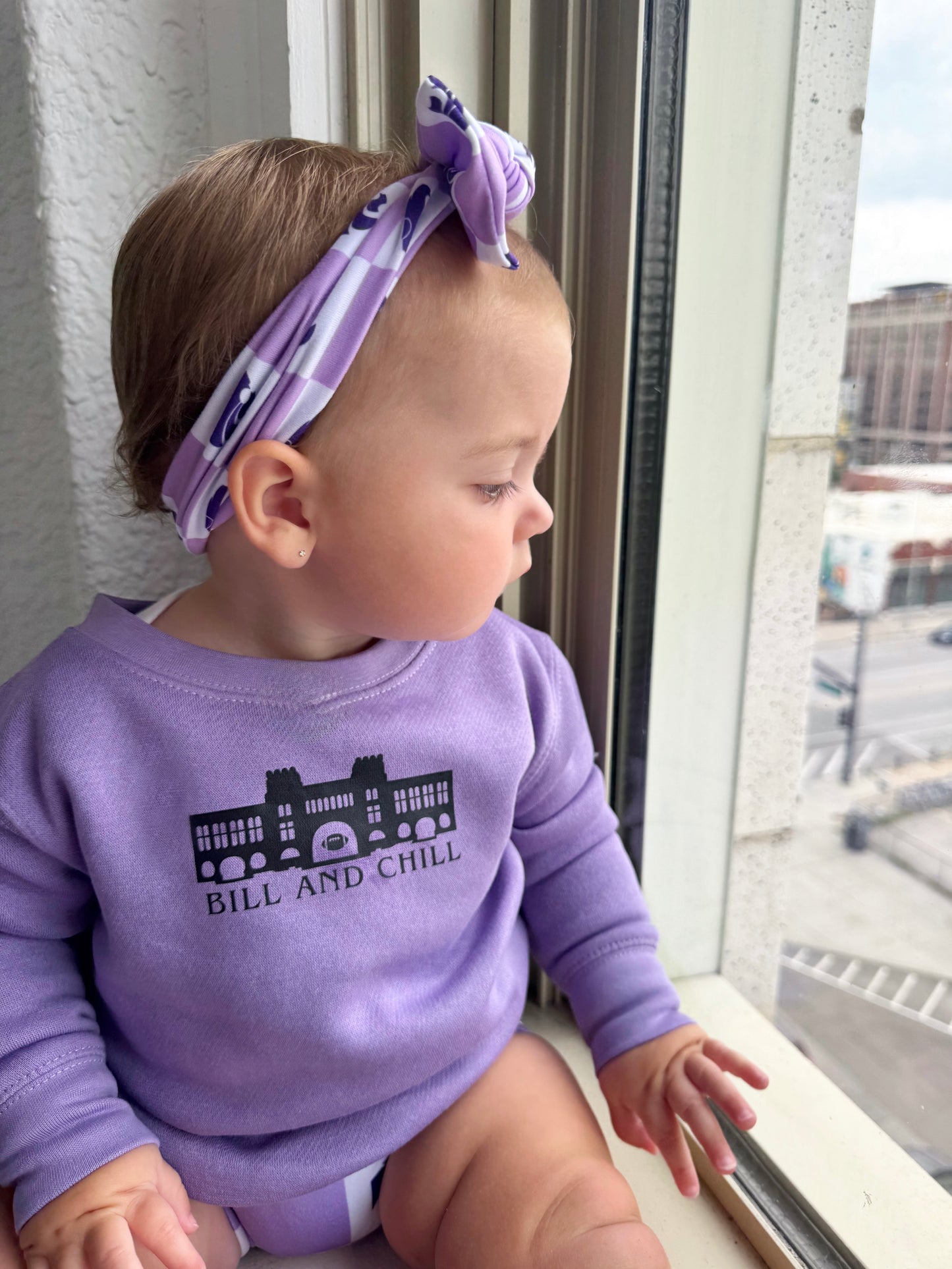 LAVENDER BILL & CHILL —TODDLER CREWNECK