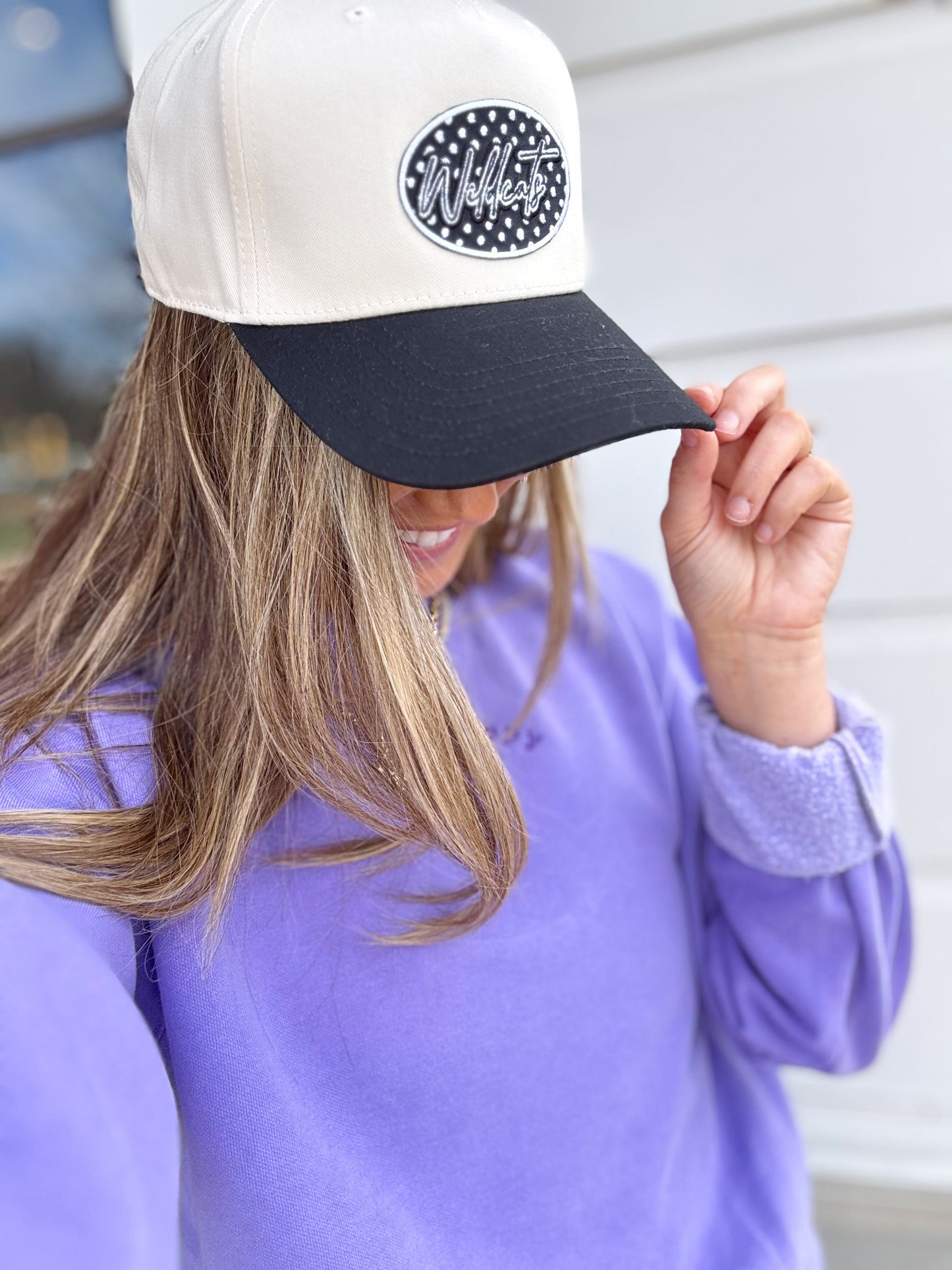 POLKA DOT PATCH HAT