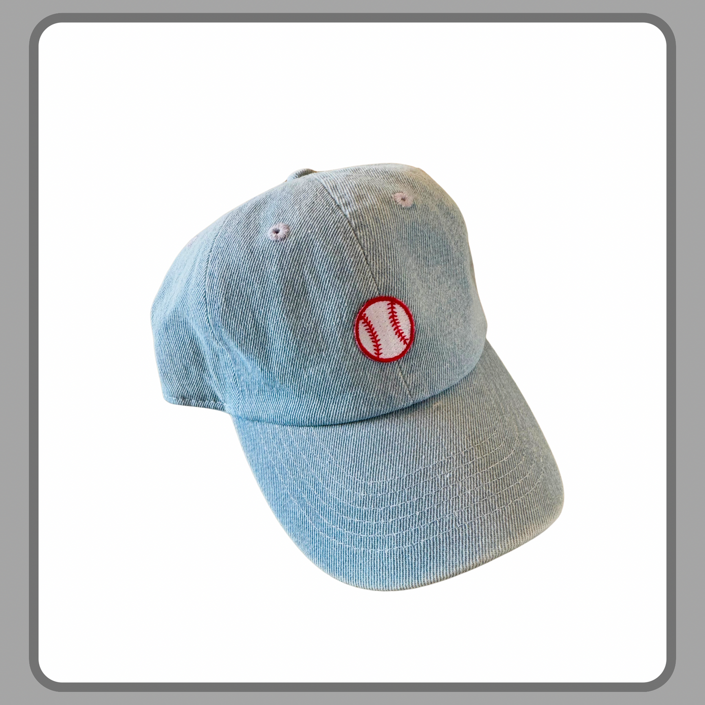 DENIM BASEBALL PATCH CAP