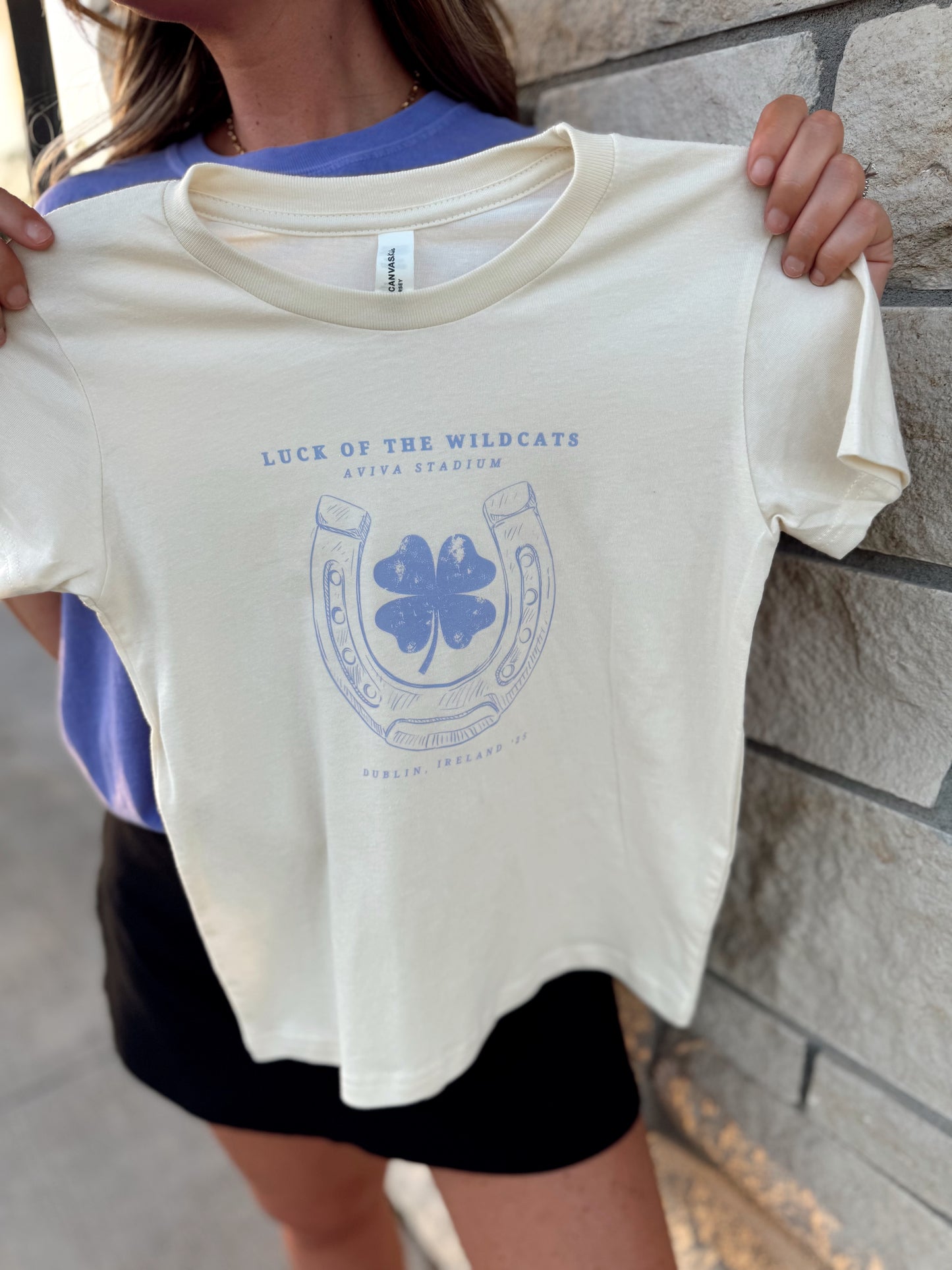 LUCK OF THE WILDCATS NATURAL— INFANT ONESIE + TODDLER/YOUTH TEE