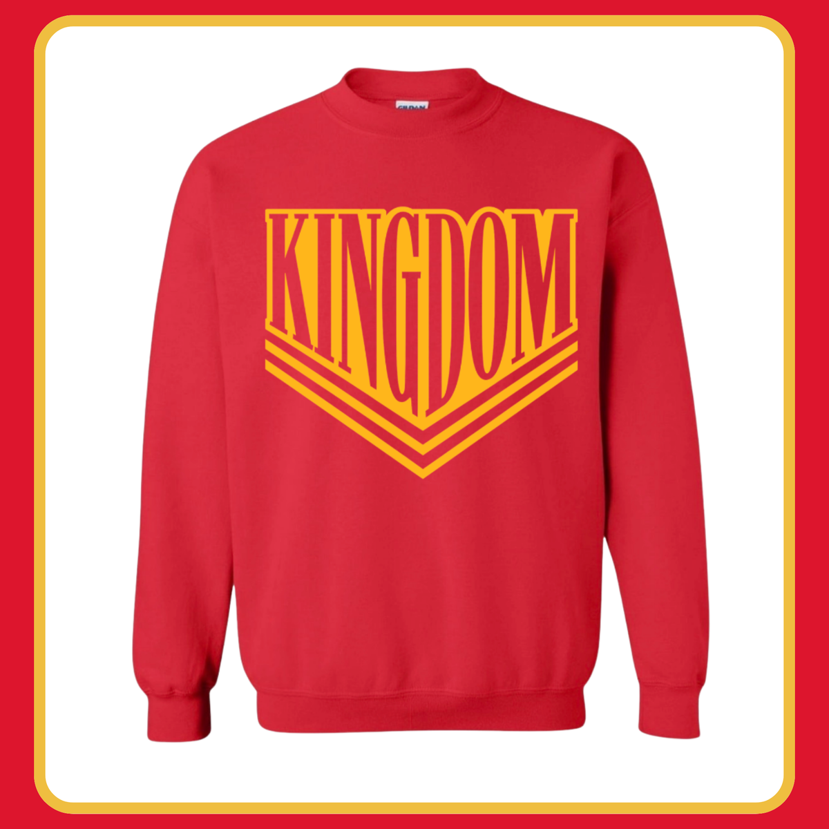 RED VARSITY KINGDOM- ADULT CREWNECK