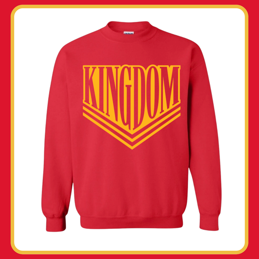 RED VARSITY KINGDOM- ADULT CREWNECK