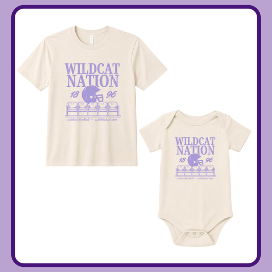 WILDCAT NATION- INFANT ONESIE + TODDLER/YOUTH TEE