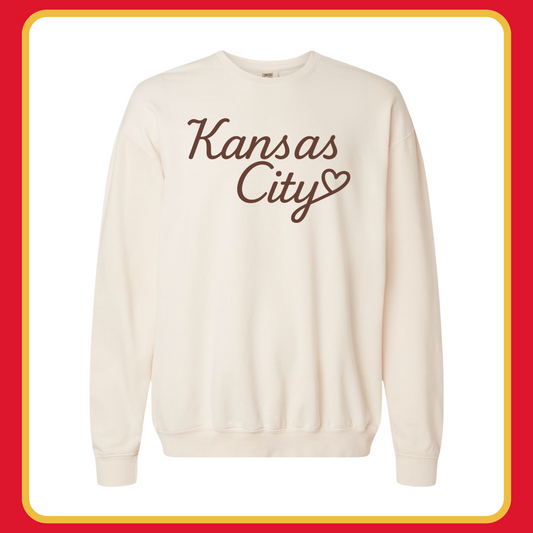 KANSAS CITY HEART NEUTRALS— ADULT CREWNECK