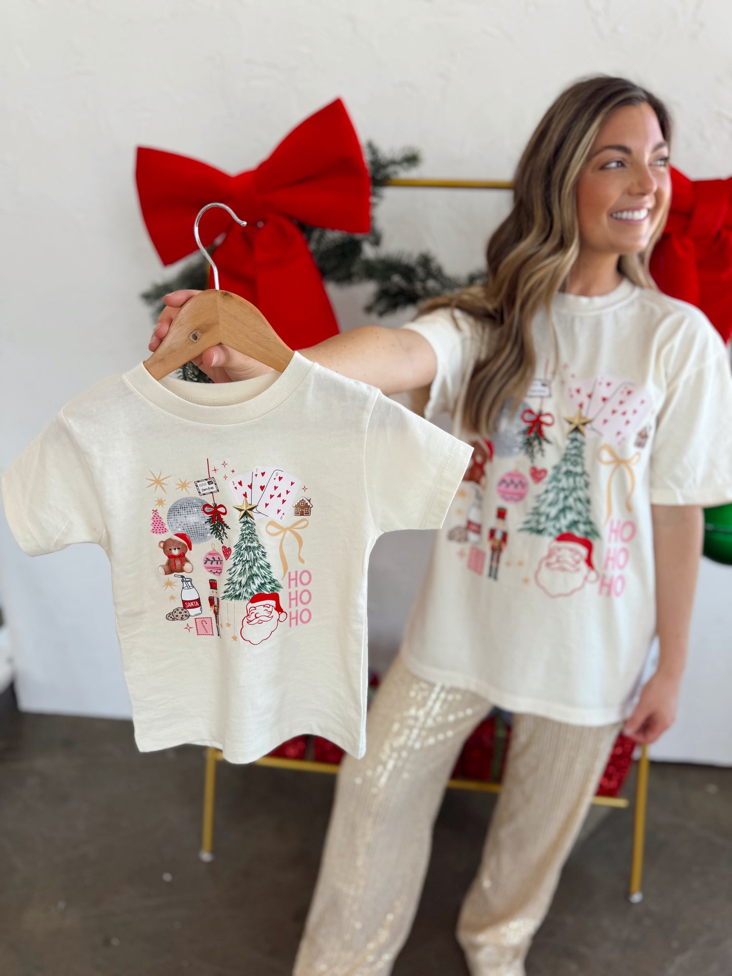 JUST A GIRL HOLIDAY— ADULT TEE/ CREWNECK