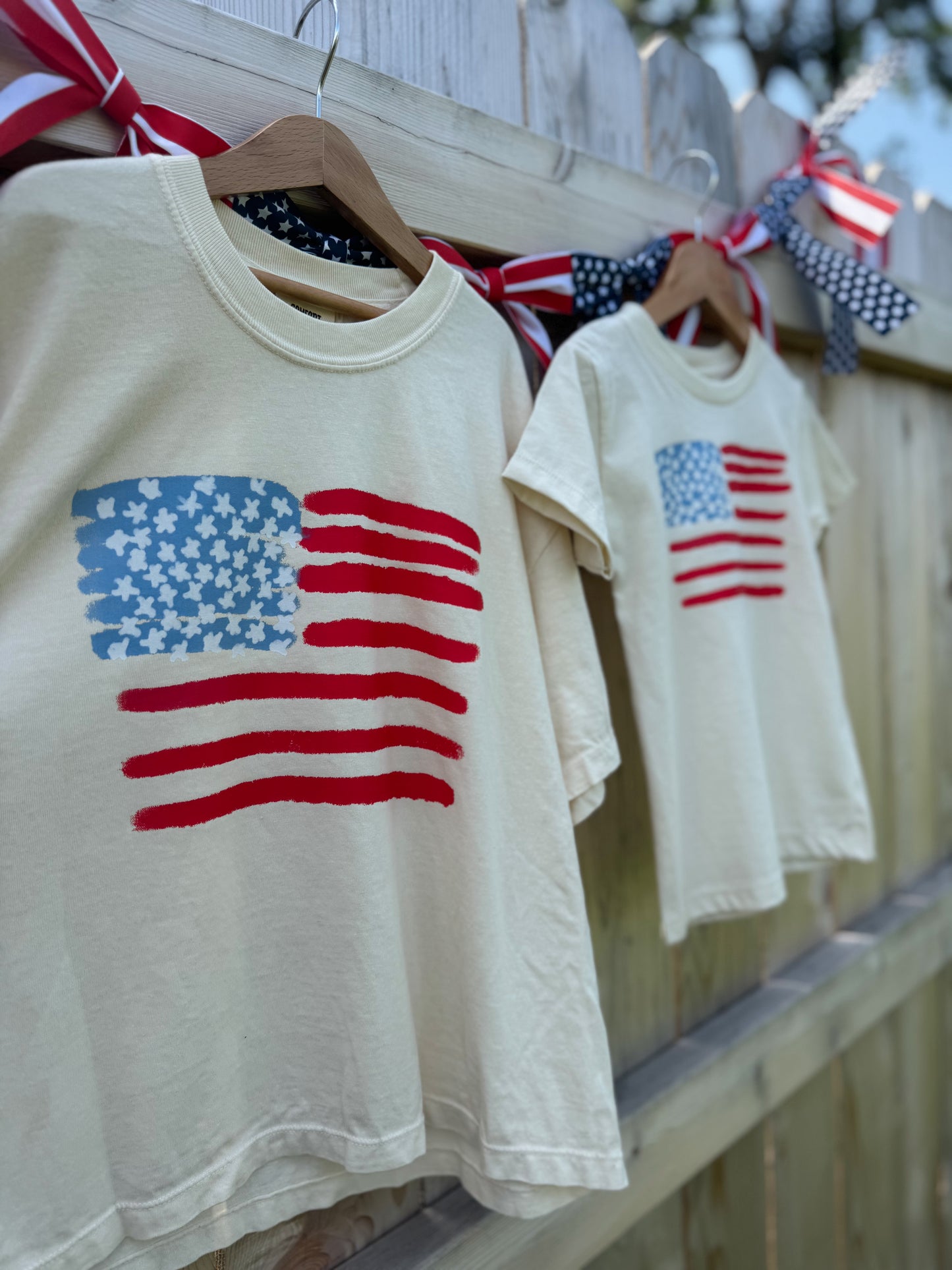 WHIMSY FLAG TEE- WOMENS