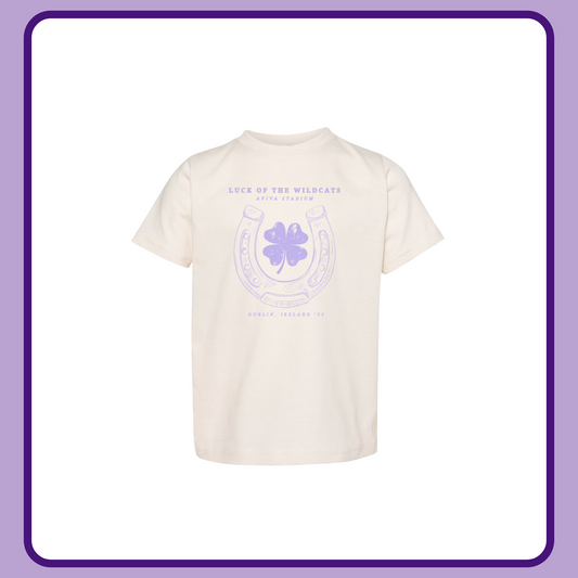 LUCK OF THE WILDCATS NATURAL— INFANT ONESIE + TODDLER/YOUTH TEE