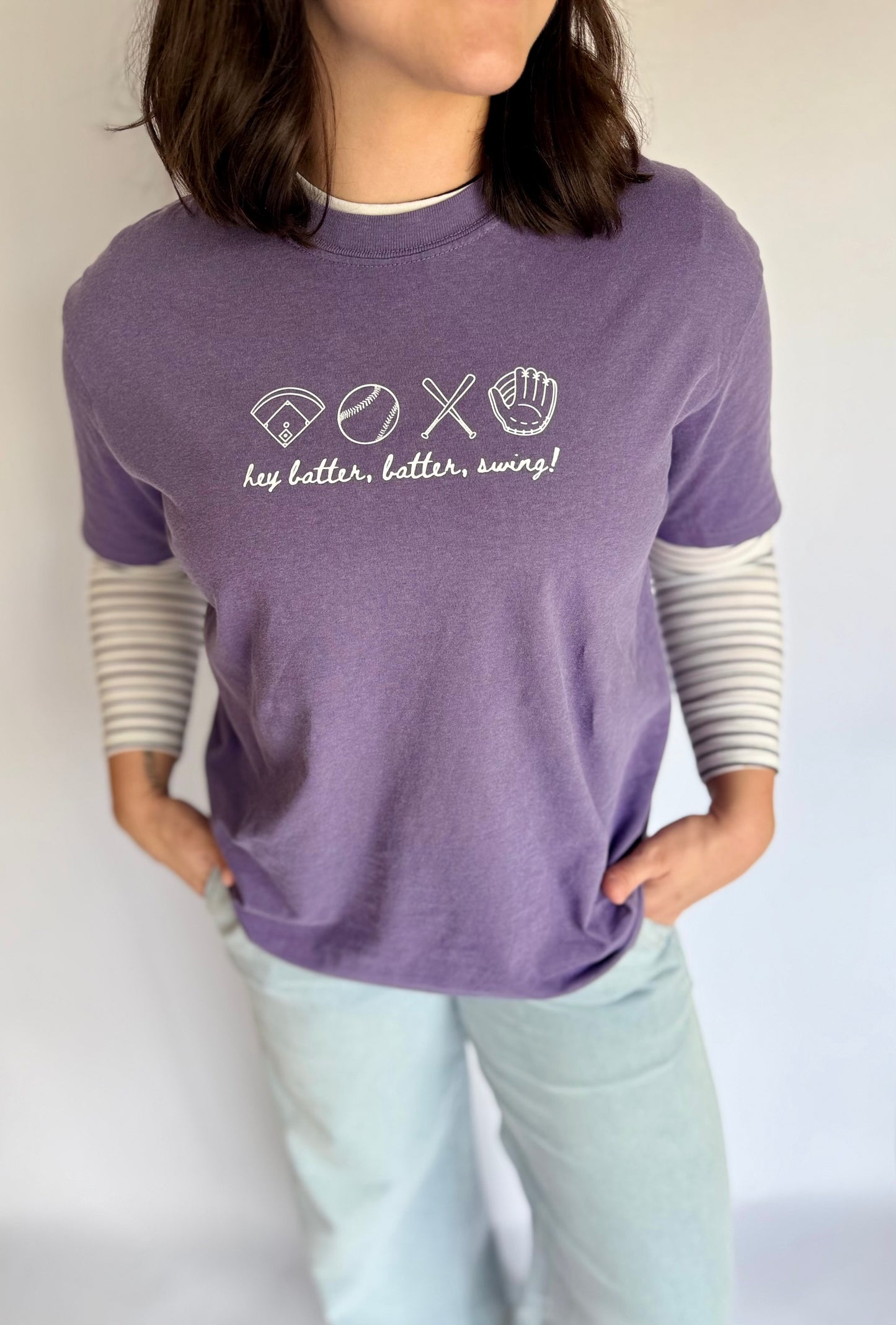 HEY BATTER BATTER SWING-ADULT TEE